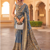 Blue Color Silk Saree Mangalam Designer.png