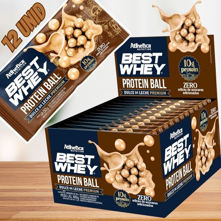 Best Whey Protein Ball (Display com 12 unid. de 50g) Dulce de Leche Premium