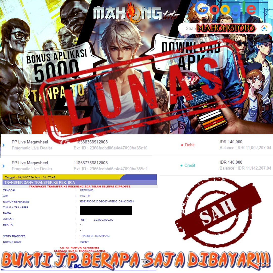 SELAMAT KEPADA ID XXXX JACKPOT PP Live Megawheel DI WEB MAHONGTOTO