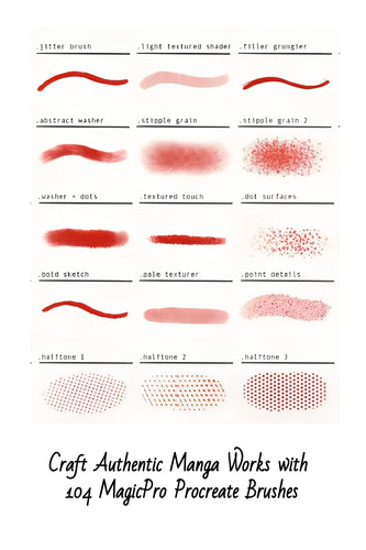 Craft Authentic Manga Works with 104 MagicPro Procreate Brushes 10373648.jpg