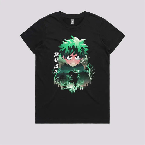 deku night t shirt womens black.jpg
