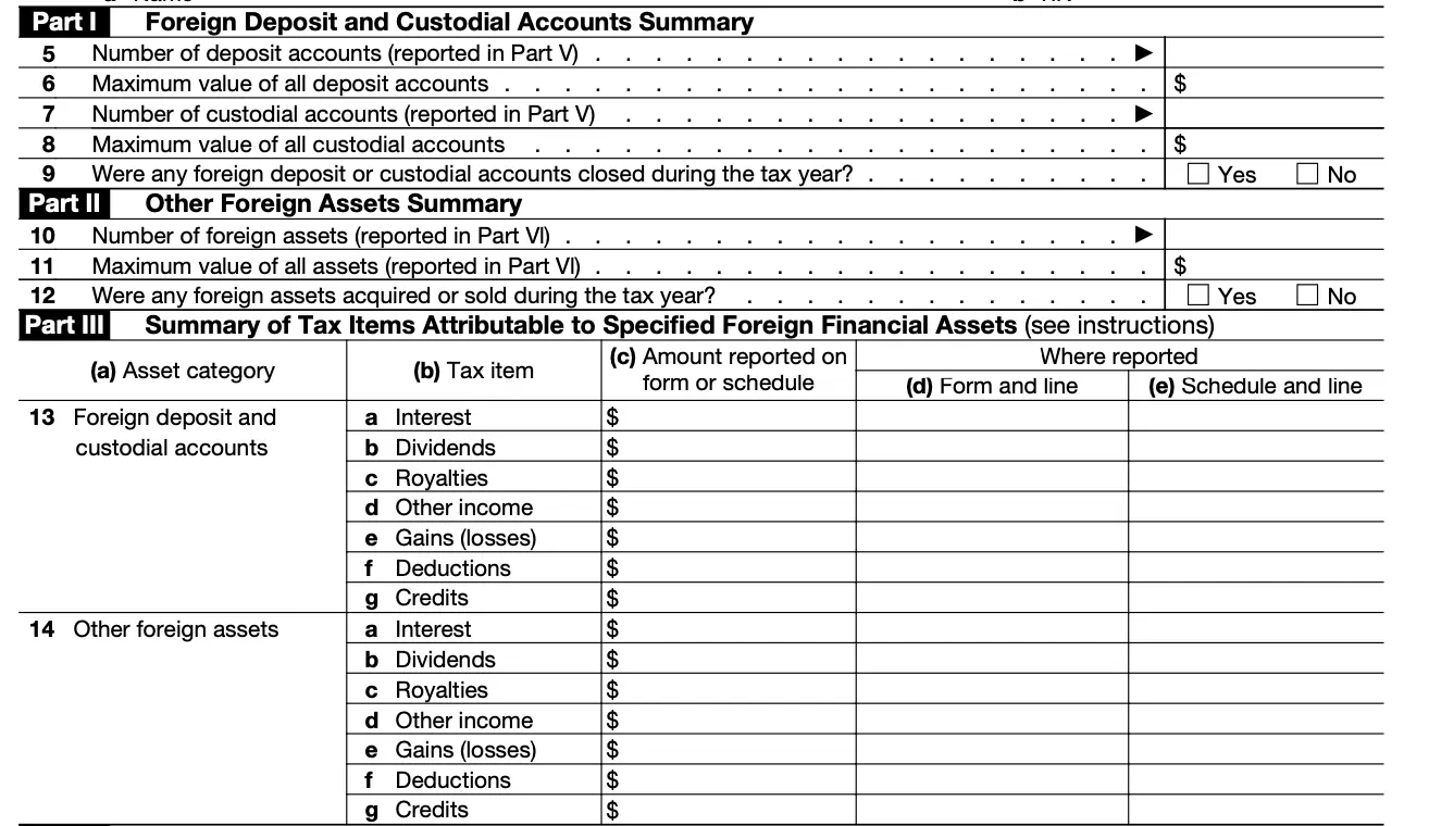 The image shows To file an FBAR, you have two options: You can either download a PDF form, fill it out, and submit it later, or you can complete and submit the form directly online without needing to download any software. Both methods allow you to report your foreign financial accounts to the IRS.