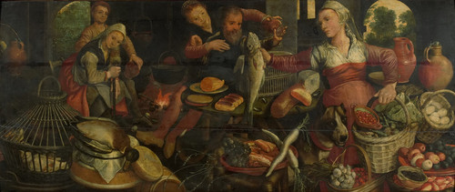 Aertsen, Pieter Кухня, 1560 65, 92cm х 215cm, Дерево, масло