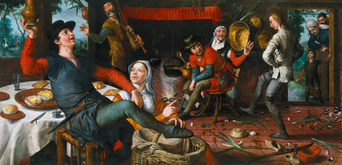 Aertsen, Pieter Танец среди яиц, 1552, 84cm х 172cm, Дерево, масло