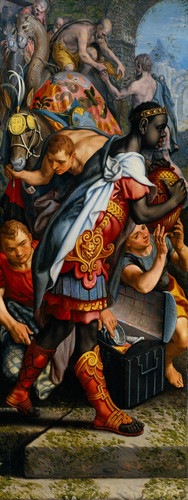 Aertsen, Pieter Поклонение волхвов .Введение во храм, 1560 65, 188cm х 71cm, Дерево, масло