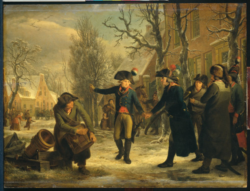 Lelie, Adriaan de Генерал Дендельс прощается с подполковником Крайенхофом, посланным для организации