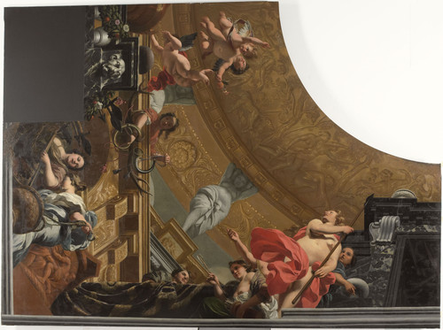 Lairesse, Gerard de Роспись потолка в пяти частях 'Диана и ее спутники'в Большом Зале Дворца Сустдей