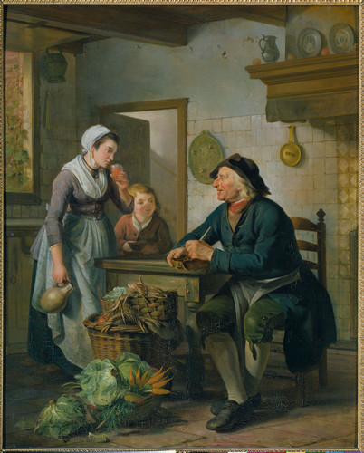 Lelie, Adriaan de Утренний визит, 1796, 53 cm х 43 cm, Дерево, масло