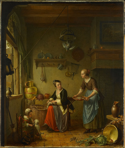 Laquy, Willem Joseph Кухня, 1771, 62,5 cm х 53 cm, Холст, масло