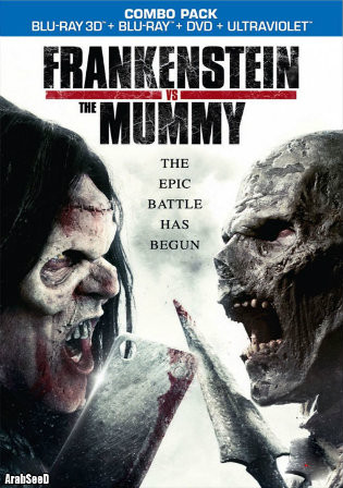 Frankenstein vs The Mummy 2015 BRRip 400MB Hindi Dual Audio 480p