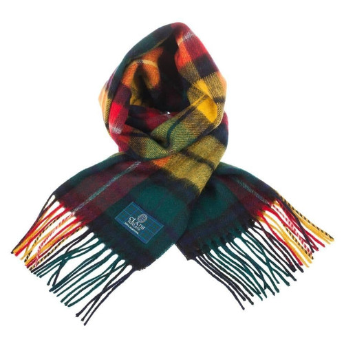100 pure lambswool scottish scarf 12x60 unisex gift yellow checkered buchanan 1 392 p.jpg
