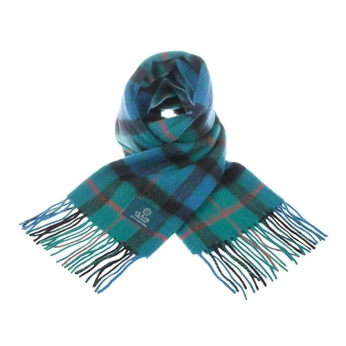 100 pure lambswool scottish scarf 12x60 unisex gift green checkered gunn ancient 1 433 p.jpg