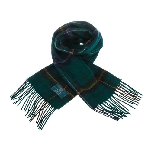 100 pure lambswool scottish scarf 12x60 unisex gift green checkered henderson 1 437 p.jpg