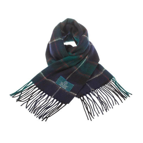 100 pure lambswool scottish scarf 12x60 unisex gift green checkered macrae hunting 1 2351 p.jpg
