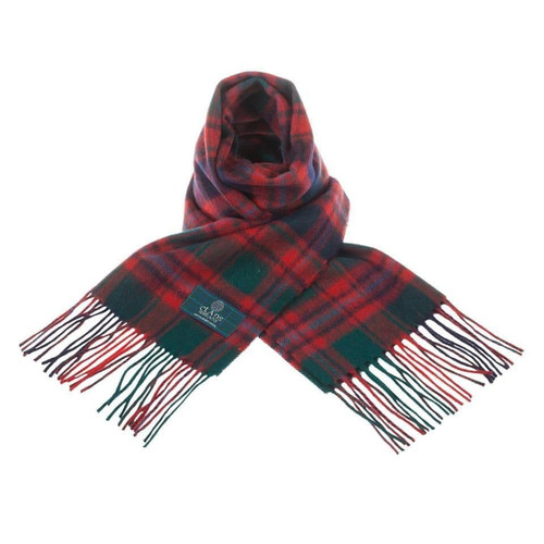 100 pure lambswool scottish scarf 12x60 unisex gift green checkered macintyre clan 1 2326 p.jpg