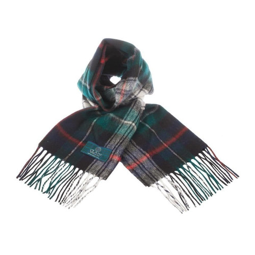 100 pure lambswool scottish scarf 12x60 unisex gift green checkered mackenzie dress 1 2334 p.jpg