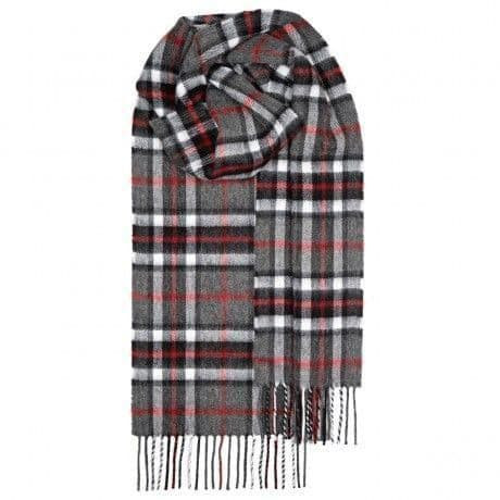 100 pure lambswool scottish scarf 12x60 unisex gift grey checkered thompson grey 1 4388 p.jpg
