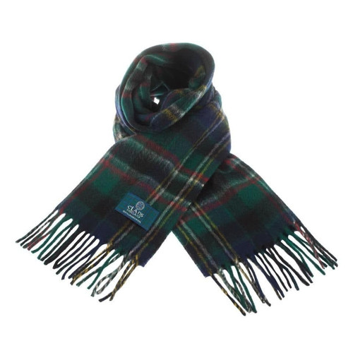 100 pure lambswool scottish scarf 12x60 unisex gift green checkered scott green 1 2376 p.jpg