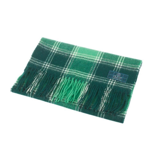 100 lambswool scottish scarf 12x60 unisex gift green checkered macdonald lord of 5 459 p.jpg