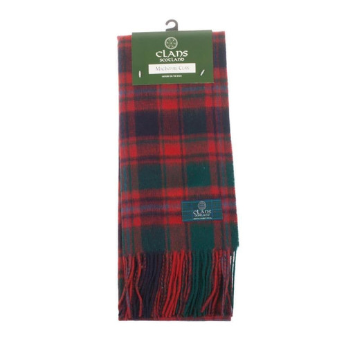 100 pure lambswool scottish scarf 12x60 unisex gift green checkered macintyre clan 5 2326 p.jpg