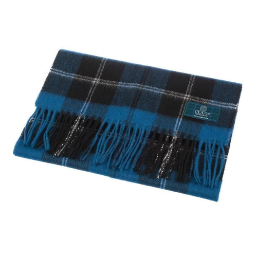 100 pure lambswool scottish scarf 12x60 unisex gift blue checkered ramsay blue 5 2371 p.jpg