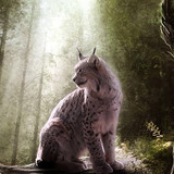 animals lynx fantasy art wallpaper preview