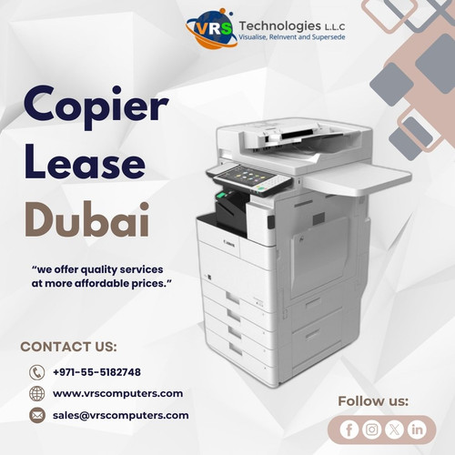 VRS Technologies LLC offers top-rated copier lease services in Dubai. Our flexible plans ensure you get the best Copier Lease in Dubai for your business needs. Contact us at +971-55-5182748 for more information.

Visit: https://www.vrscomputers.com/computer-rentals/printer-rentals-in-dubai/