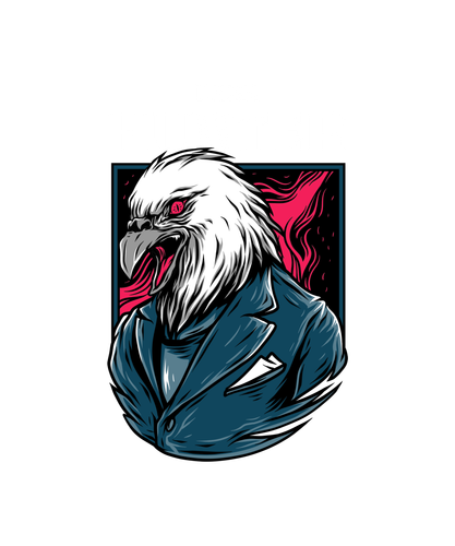 mafia animal t shirt featuring a bird illustration with street art style 33f el.png