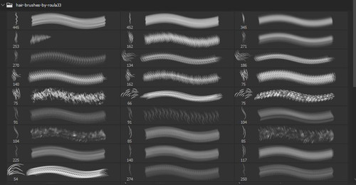 Saç telleri ile fırçalar.jpg