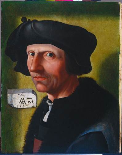 Cornelisz van Oostsanen, Jacob Автопортрет, 1533, 38 cm x 30 cm, Дерево, масло