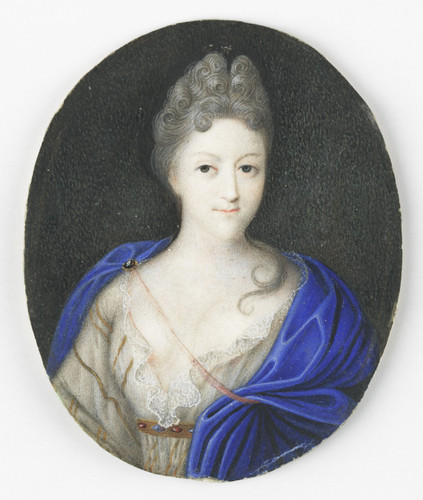 Evrard, Perpete Портрет женщины, как полагают, являющейся членом семьи Assendelft, 1710, 5,5 cm x 4,
