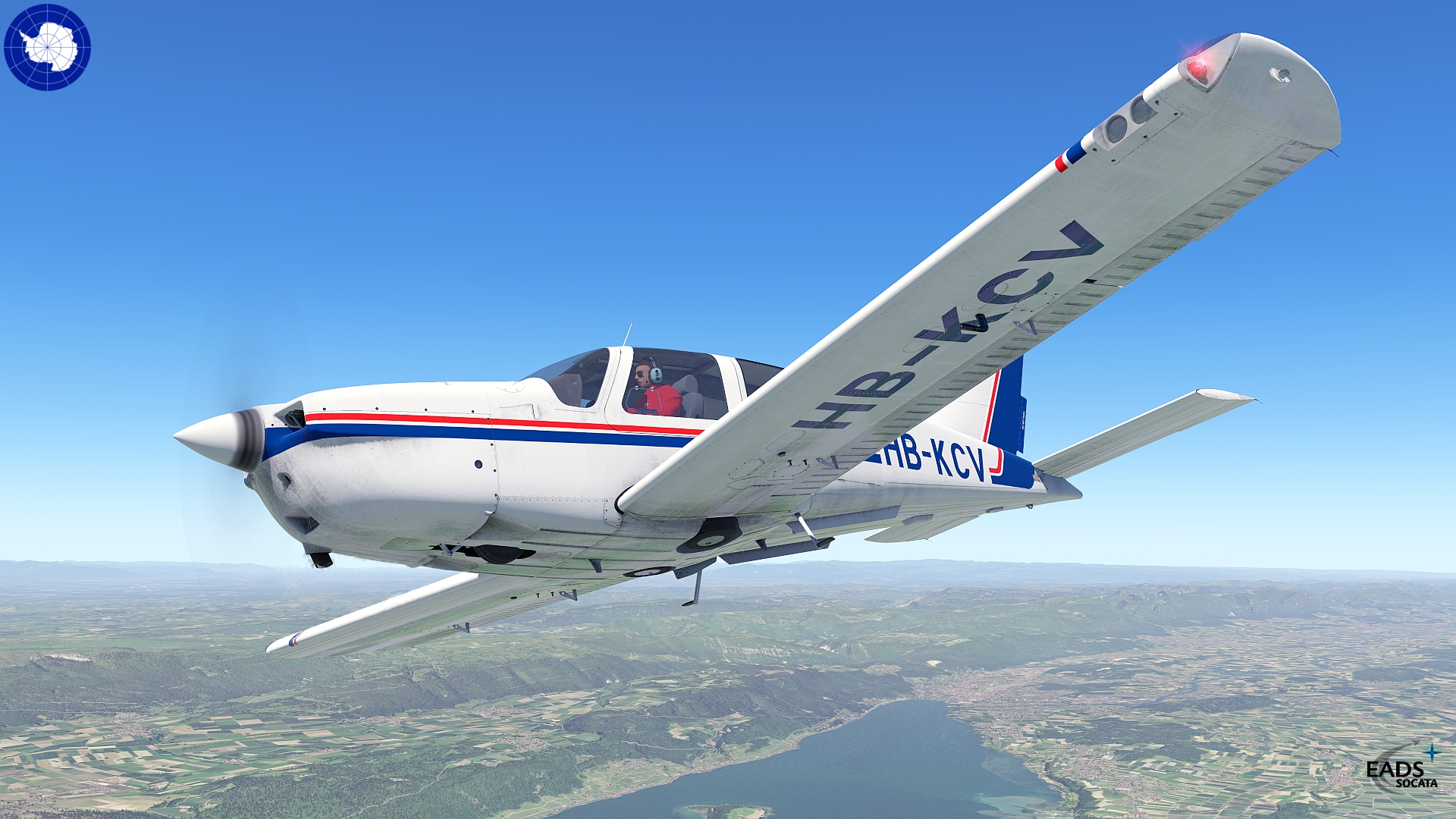 HB-KCV for JustFlight's Socata TB-20 for XP11/12 - Aircraft Skins