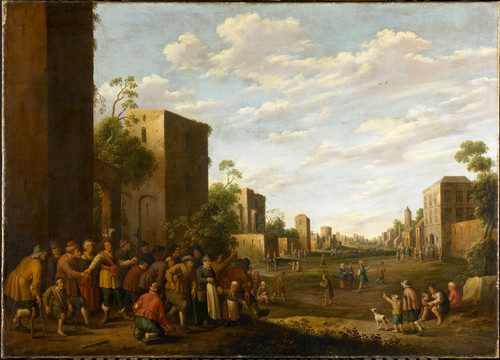 Droochsloot, Joost Cornelisz Предоставление жилья для бедных, 1647, 100,3 cm х 140 cm, Холст, масло