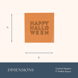 HAPPY HALLOWEEN ORANGE COCKTAIL NAPKINS BF24HLWN SN OR (3)