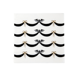 ELEGANT HALLOWEEN DINNER NAPKINS BF24HLWN LN BKWT