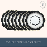 ELEGANT HALLOWEEN DINNER PLATES BF24HLWN LP BKWT (2)