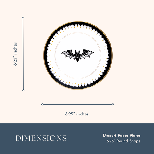 ELEGANT HALLOWEEN DESSERT LACY BAT PLATES BF24HLWN DP BKWT (3).png