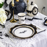 ELEGANT HALLOWEEN DINNER PLATES BF24HLWN LP BKWT (6)