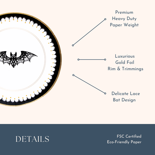 ELEGANT HALLOWEEN DESSERT LACY BAT PLATES BF24HLWN DP BKWT (4).png
