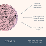 PINK SPIDER WEB SMALL PLATES BF24HLWN SP PKBK (4)