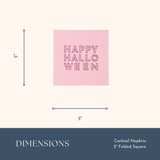 HAPPY HALLOWEEN PINK COCKTAIL NAPKINS BF24HLWN SN PK (3)