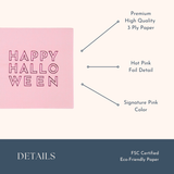 HAPPY HALLOWEEN PINK COCKTAIL NAPKINS BF24HLWN SN PK (4)