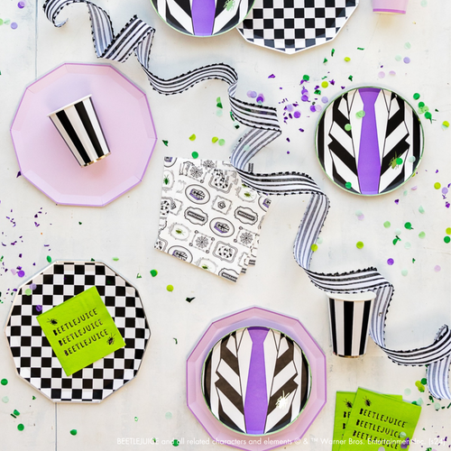 BEETLEJUICE X BONJOUR FETE LARGE NAPKINS WB24BTLJ LN MUL (6).png