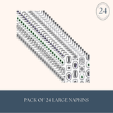 BEETLEJUICE X BONJOUR FETE LARGE NAPKINS WB24BTLJ LN MUL (2)