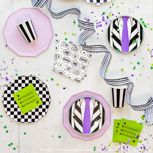 BEETLEJUICE X BONJOUR FETE SMALL NAPKINS WB24BTLJ SN GR (6).png