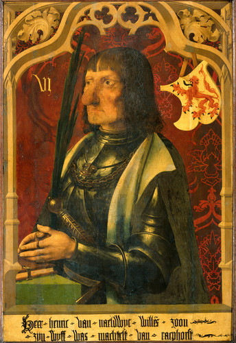 Meester van Alkmaar (окружение) Hendrik IV van Naaldwijk (c.1430 1496).Рыцарь и Маршал Двора Голланд