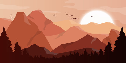 mountain beautiful landscape background design illustration free vector.jpg