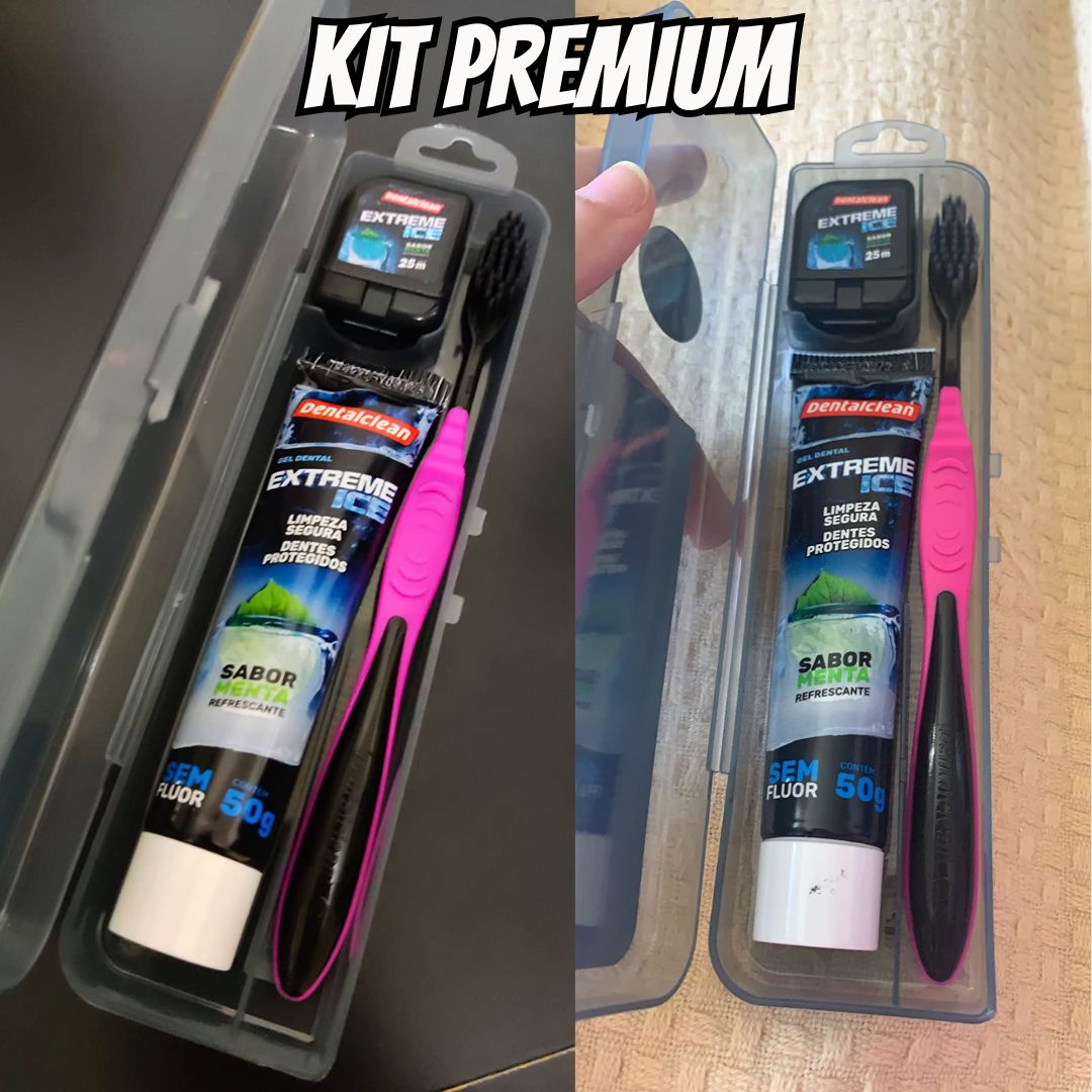 Dentalclean Kit Premium Extreme Ice Preta