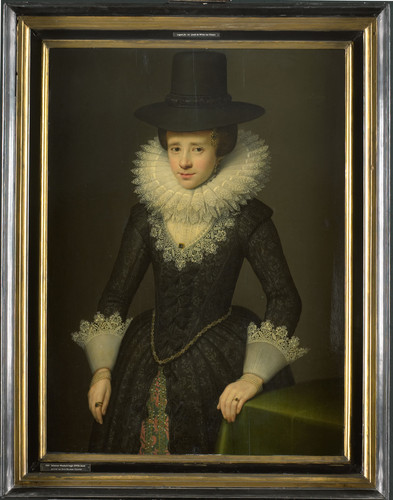 Mesdach, Salomon Портрет Anna Boudaen Courten (1599 1622), 1619, 94,6 cm х 68,9 cm, Дерево, масло