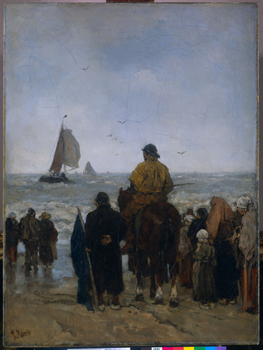 Maris, Jacob Прибытие лодки, 1884, 127 cm х 95 cm, холст, масло